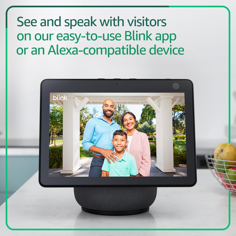 Video Doorbell – Head-To-Toe HD View, Two-Year Battery Life, and Simple Setup. Sync Module Core Included – System (Black)