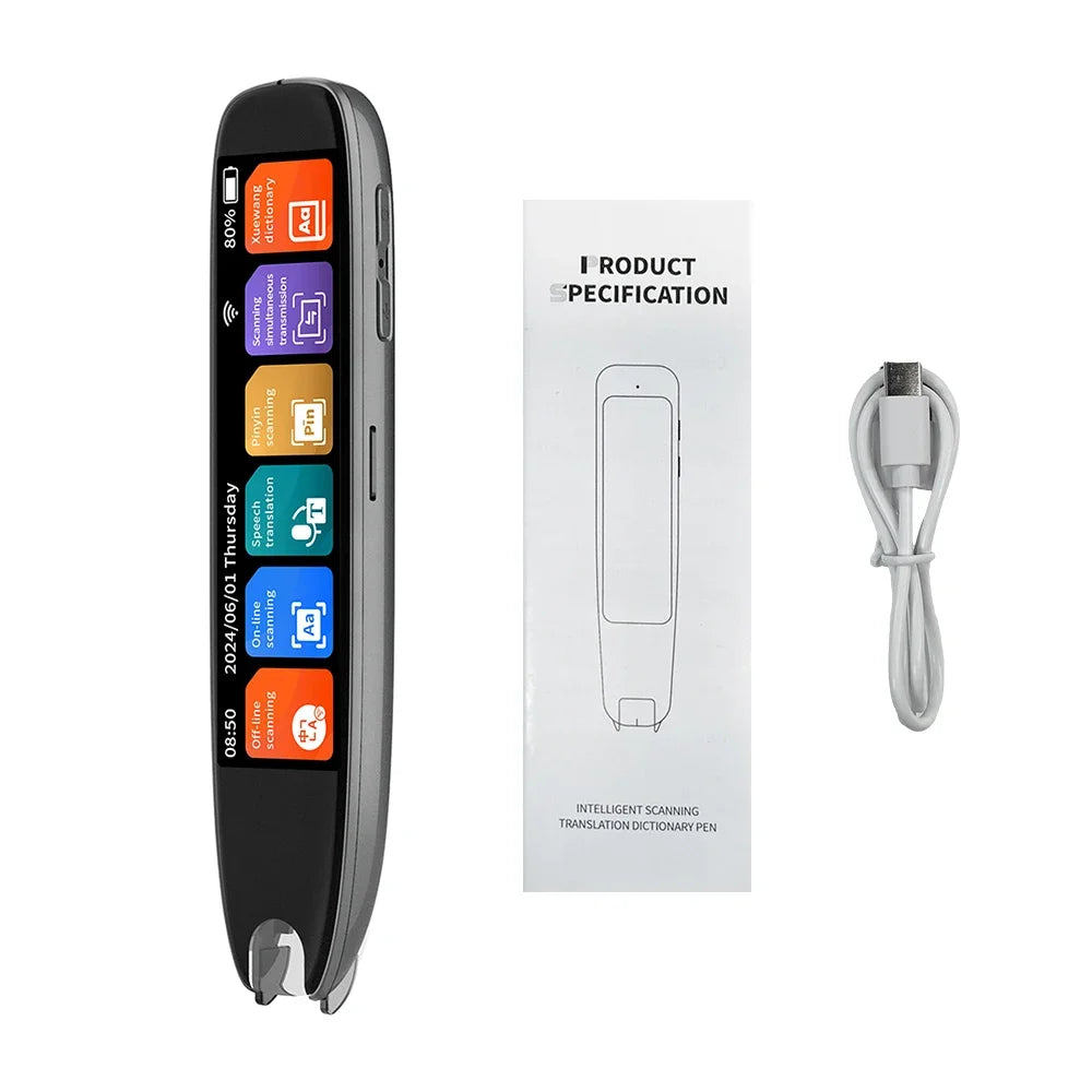 S65Pro Dictionary Translation Pen Scan Reader Device Text Scanning Reading Translator Wifi/Bt Connection Online Photo Translate